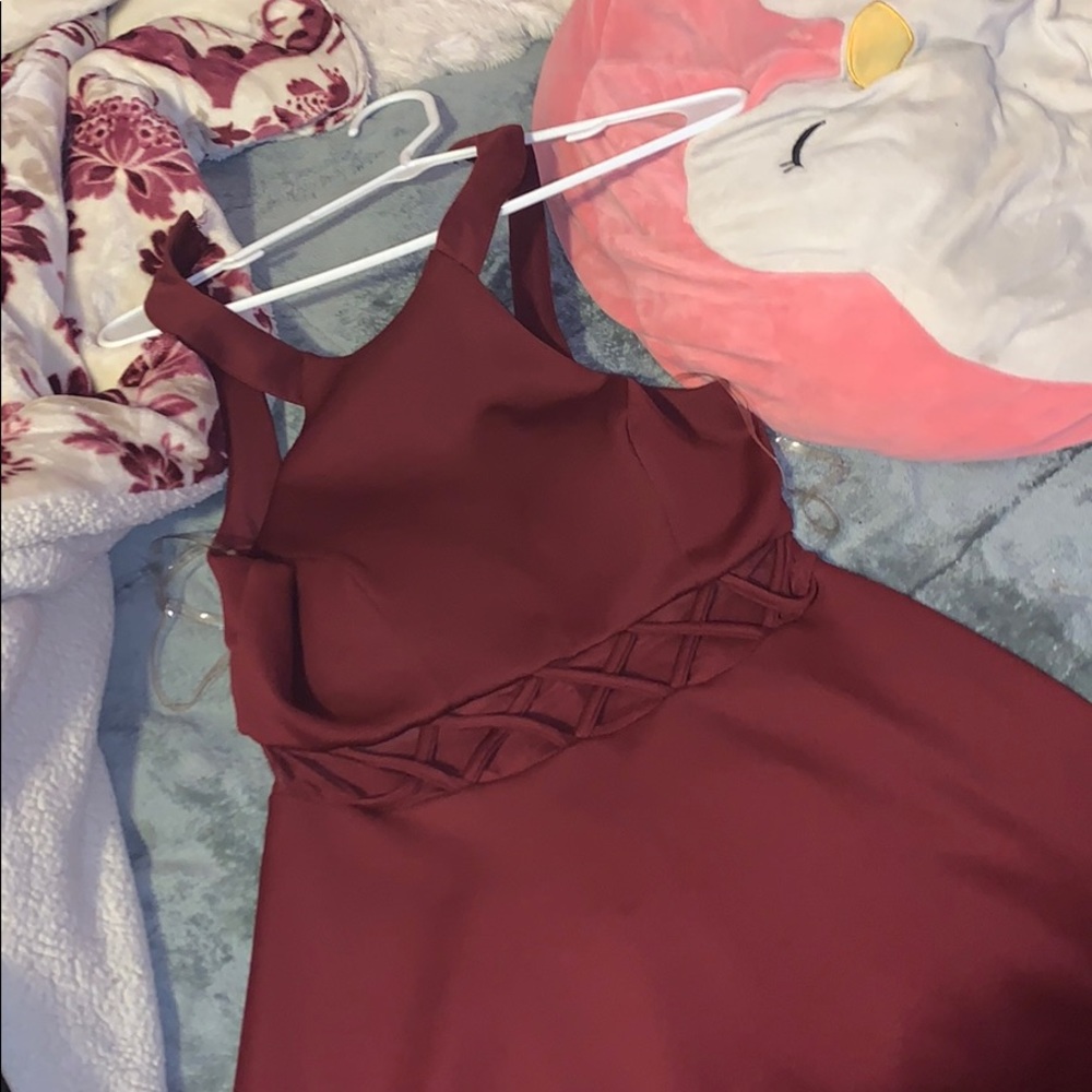 red dress